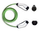 Cable de carga tipo 2 EV / PHEV - 16 o 32 amperios - Verde o negro - Monofásico de 3, 5, 7,5 o 10 metros