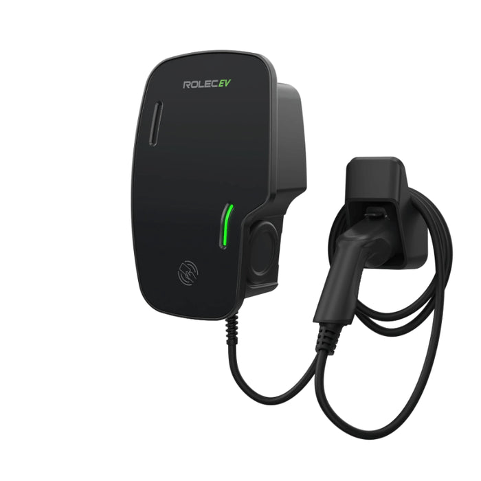 Câble de connexion attaché de type 2 à utiliser avec Wallbox - 16 ou 32 A - Vert ou Noir - 5 ou 10 mètres Monophasé