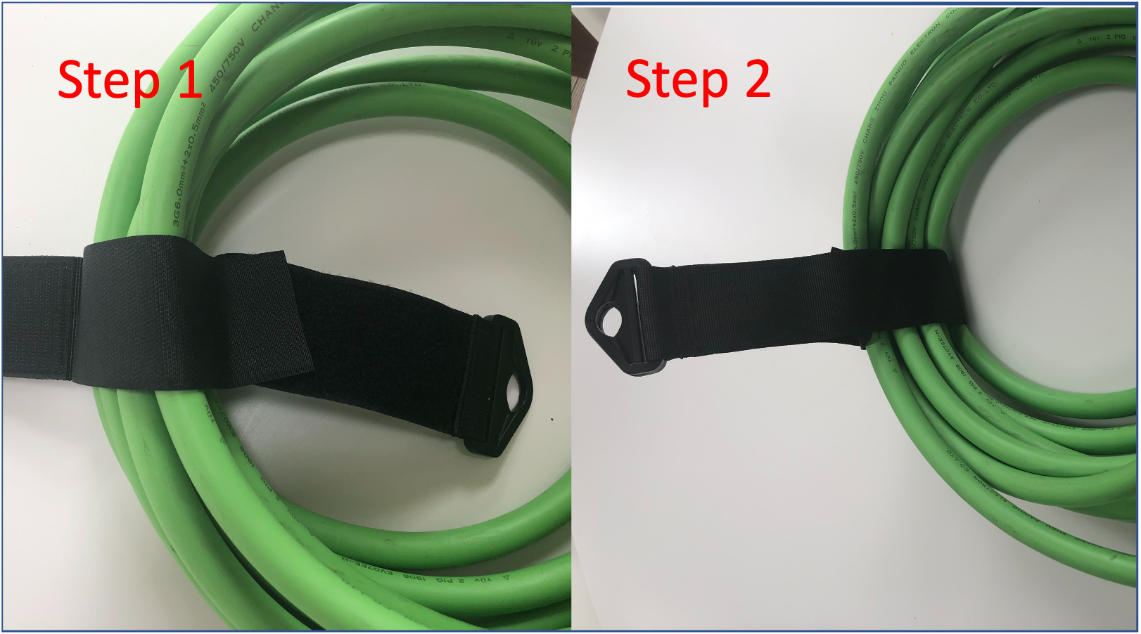 EV Cable Tidy Strap for cables up to 15 metres – EV Extras