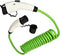 Mode 3 Coiled EV Charging Cable | Type 1 or Type 2 | 7.4kW 32 amp | 1.8, 3, 5 or 7.5 metres | Single Phase | Green or Black