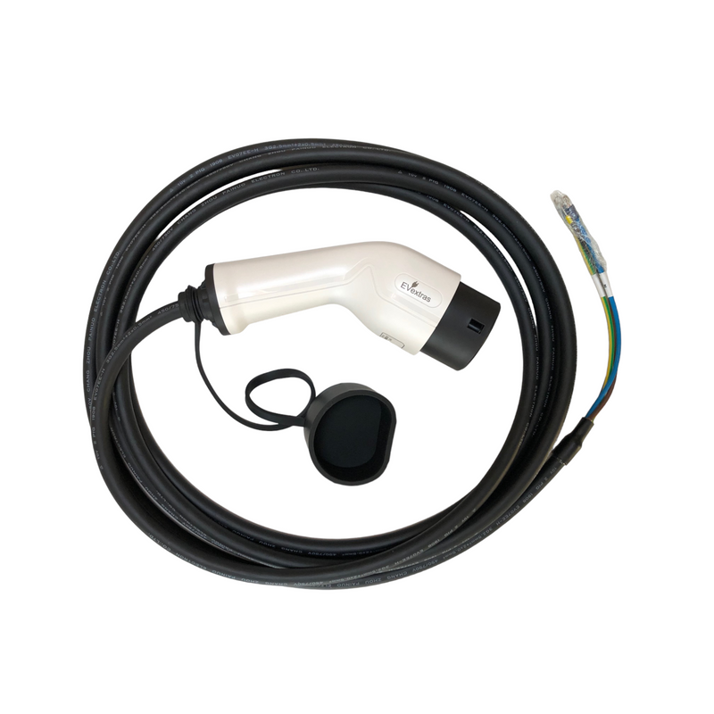 Black Type 2 Connector Holder for EV charging points